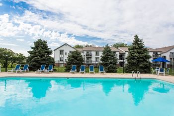 Outdoor Swimming Pool at Bay Pointe Apartments, Lafayette, Indiana